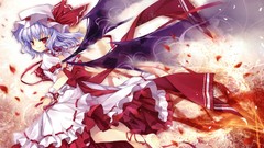 Wings dress hats Vampires red eyes Ribbons bows smiling 