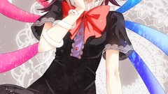 Wings dress red eyes blush anime girls short hair touhou houjuu 