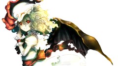 Wings dress vampire red eyes anime girls remilia scarlet touhou 