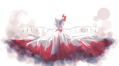 Wings dress Vampires white hair touhou flandre scarlet video 