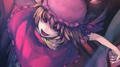 Wings fangs flying red eyes blondes anime girls touhou izayoi 