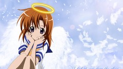 Wings feathers red eyes short hair higurashi no naku koro ni 