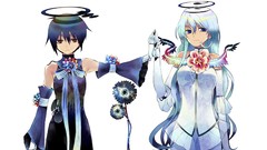 Wings Flowers blue eyes