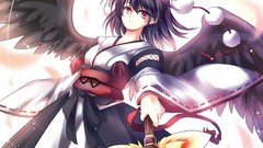 Wings hats touhou shameimaru aya video games tokin hat tengu