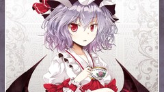 Wings hats Vampires anime girls remilia scarlet touhou video 