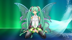 Wings hatsune miku vocaloid miku append twintails detached 