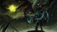 Wings horns apocalyptic Swords world of warcraft demons Illidan 