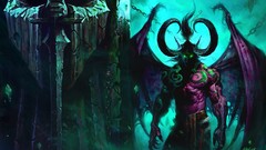 Wings horns devil blizzard Swords world of warcraft demons 