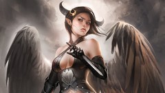 Wings horns low-angle shot