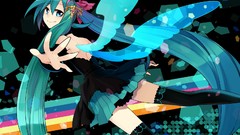 Wings long hair anime girls hatsune miku vocaloid twintails 