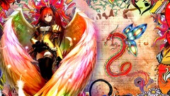 Wings multicolor redheads red