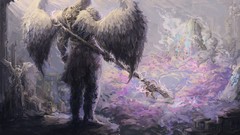 Wings paintings angels artwork guardians fantasy art sceptres