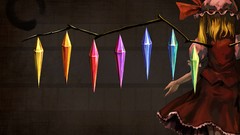 Wings paintings hats drawings anime girls touhou flandre 