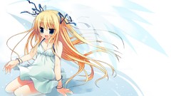 Wings Ribbons blondes angels blue eyes