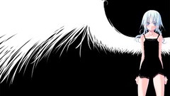 Wings Simple Background anime