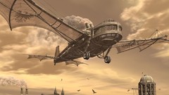 Wings steampunk flying fantasy art