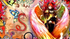 Wings stockings redheads patterns