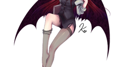 Wings thigh highs meganekko