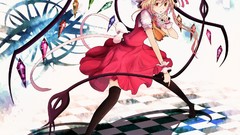 Wings Vampires anime girls touhou flandre scarlet video games