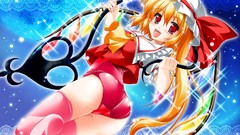Wings Vampires blondes anime girls touhou flandre scarlet 