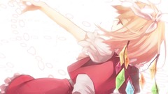 Wings Vampires blondes anime girls touhou flandre scarlet video 