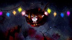 Wings Vampires blondes anime girls touhou flandre scarlet video 