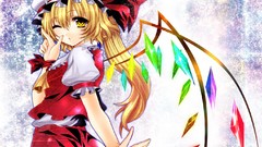 Wings Vampires blondes anime girls touhou flandre scarlet video 