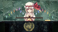 Wings Vampires blondes anime girls touhou flandre scarlet video 