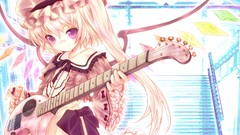 Wings Vampires blondes anime girls touhou flandre scarlet video 