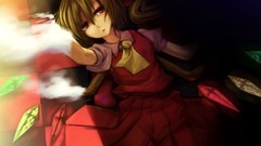 Wings Vampires blondes anime girls touhou flandre scarlet video 