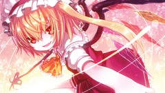 Wings Vampires blondes anime girls touhou flandre scarlet video 