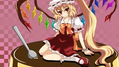 Wings Vampires blondes anime girls touhou flandre scarlet video 