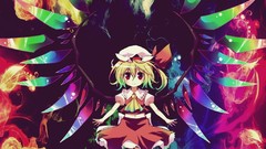 Wings Vampires blondes touhou flandre scarlet video games