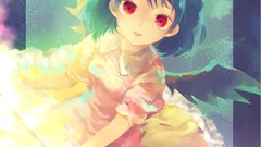 Wings Vampires red eyes anime girls short hair remilia scarlet 