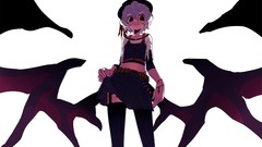 Wings Vampires red eyes short hair remilia scarlet touhou 