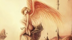 Wings watercolor angels fantasy art