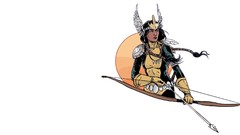 Wings white background comics braids marvel comics bow (weapon) 