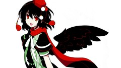 Wings white background hats red eyes Ribbons scarfs smiling 