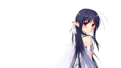 Wings white background red eyes blush anime girls accel world 