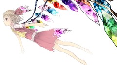 Wings white background skirts anime girls touhou flandre 