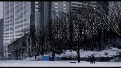 winter Anime snow City