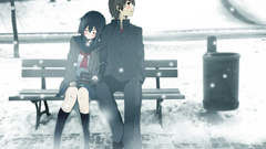 Winter boy snow blush