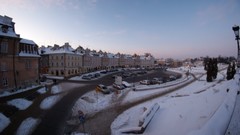 Winter cityscapes old Europe