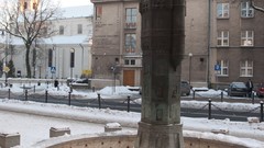 Winter cityscapes old Europe