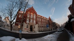 Winter cityscapes old Europe