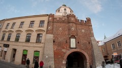 Winter cityscapes old Europe