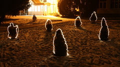 winter digital art snow House