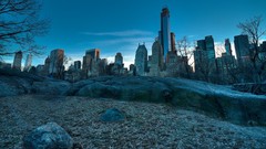 Winter evening Central Park