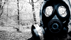 Winter forests gas masks