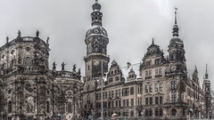 Winter germany Dresden Castles cityscapes